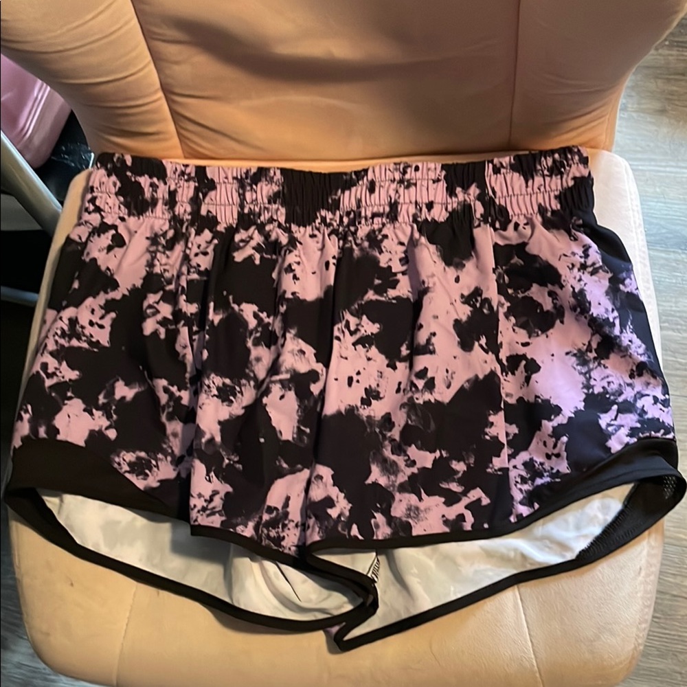 NWOT athletic works light purple and black shorts